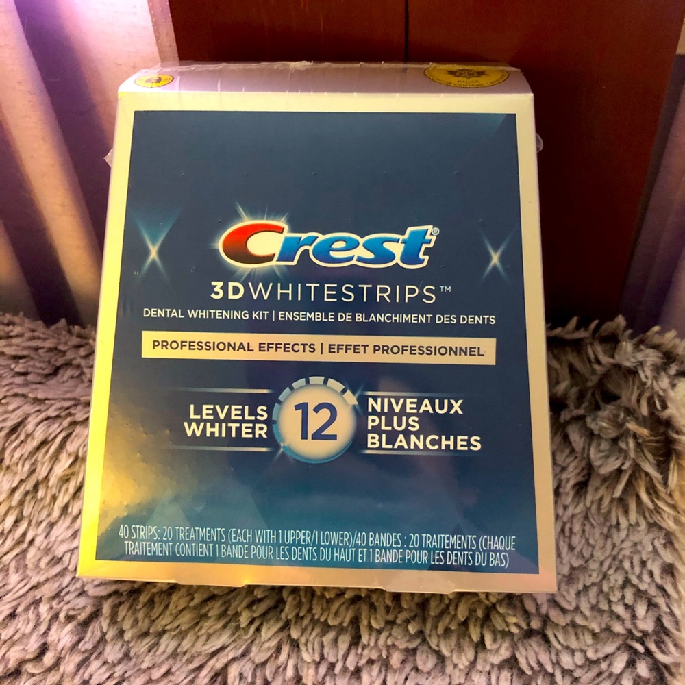 Crest 3D Whitestrips Professional Effects.